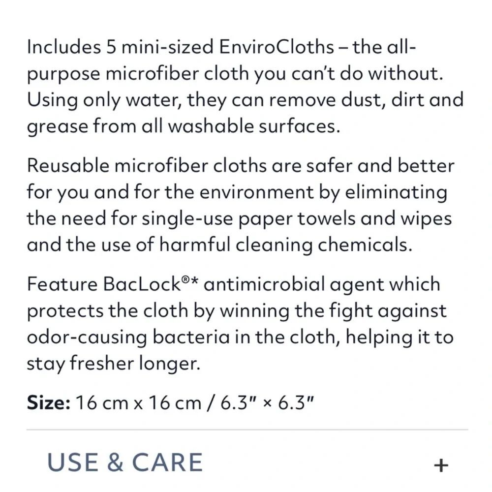 Norwex Mini Enviro Travel Pack Set of 5 NWT - Picture 7 of 11